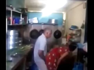 Srilankan chacha having it away his maid at hand..